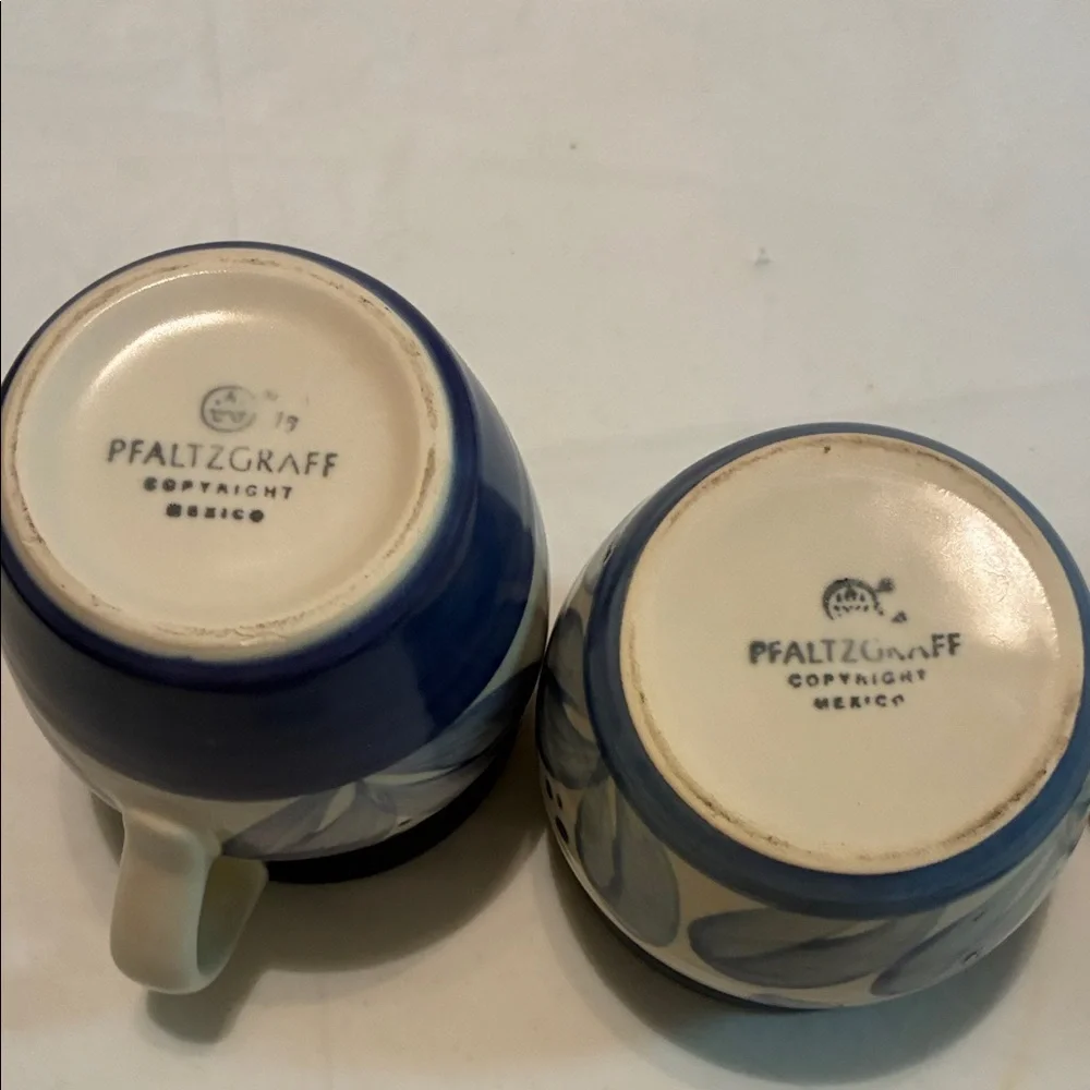 Pfaltzgraff Villa Flora Stoneware Creamer & Sugar Bowl